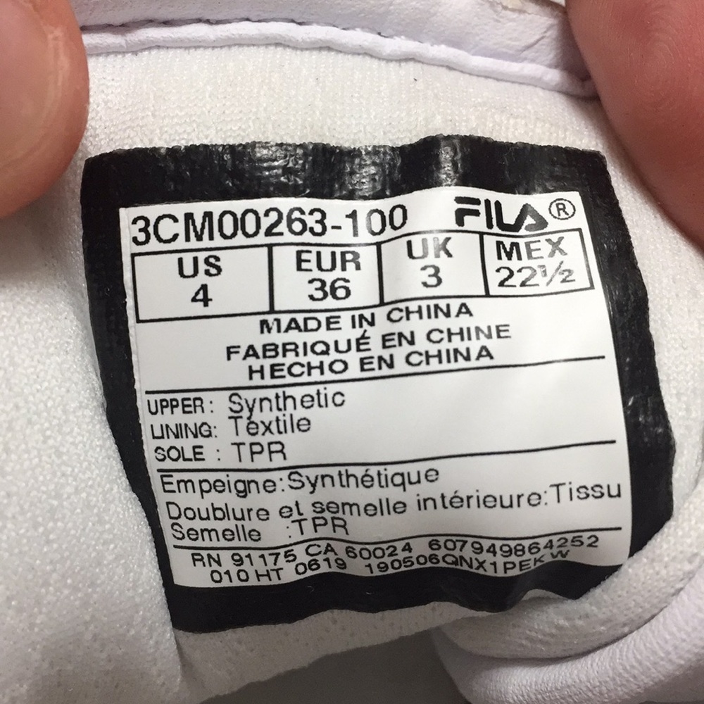 White Filas - Picture 4 of 4